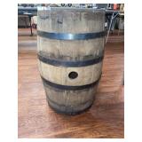 Vintage wooden barrel - 23 inches h