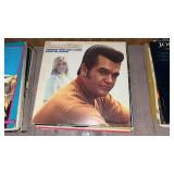 Stack of Records Including Conway Twitty, Chet