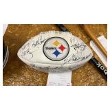 Football Autographed By Steelers Greats,