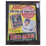 Red man Tobacco advertising