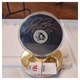 Autographed hockey puck Jeff Zatcoff