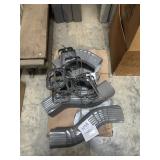 Charcoal grey: 12 - 4x5 elbows; 2 - 4x5 offset