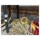 37 various ropes, 3/8 to 1 in