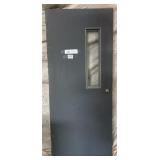 Blank door with small 8 x 30 window