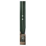 Green aluminum downspouts and accessories, 2x3