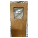 Wood door with 24 x 20 window