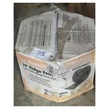 Low profile shingle-over ridge vent, 10 ft