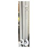 White steel downspouts and accessories, 3x4
