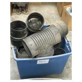 Black 6 in corrugated pipe