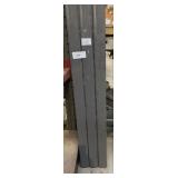 Charcoal gray steel 3 - 10 ft downspouts 3x4;