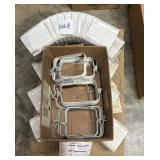 White steel downspout accessories, 4x5