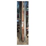 Sliding door parts including steel rails, aluminum