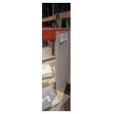 Gray aluminum soffit, solid and vented