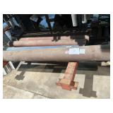 Bollards, 5 at 5 ft with 4 in dia and 1 at 7 ft wi