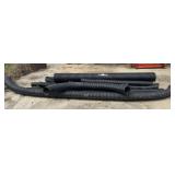 Black corrugated pipe, 4 in, 6 in, 8 in diameters,