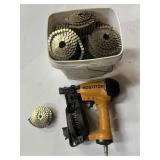 Bostitch pneumatic coil nail gun with approx. 23 c