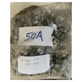 White 1 in post frame screws, 8 bags