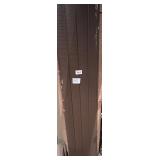 Brown vented steel soffit