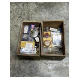 Truck lights, lenses, wire, and connectors; 2 boxe