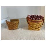 1998 Longaberger booking basket, 2002 Longaberger