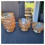 Vintage Jeannette Glass sherbet bowl in the Iris