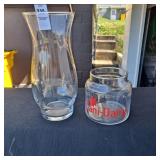 Vintage sanity dairy 4 inch candy dish , glass 8