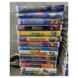 14 VHS, mostly animated movies