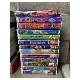 13 VHS animated movies, most Disney