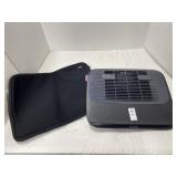 Padded zippered laptop case, laptop stand with