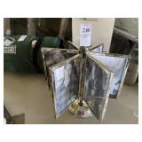 Silver 12 frame picture stand