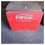 Vintage Coca-Cola cooler metal chest