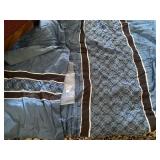 Full-size comforter, one pillow sham, full-size