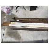 Vintage quilt rack with additional rail pieces