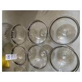 Set of six glass Sherbet cups