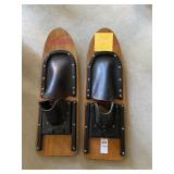 pair of almost barefoot water skis