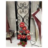 Black metal, decorative arch, metal hanging