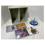 CD/DVD storage case, blank CDs, for music CDs