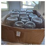 14 assorted regular mouth canning jars