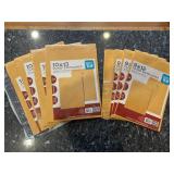 9 x 12 and 10 x 13 clasp envelopes, multiple