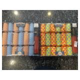 Two sets of balloon modeling party crackers with