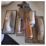 Assorted concrete tools