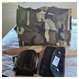 2 Shell bags,camouflage tote bag