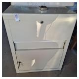 Locking metal storage cabinet with drawer inches