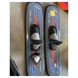pair of Connolly team SP Trick water skis