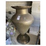 21 inch tall brass vase
