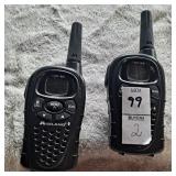 Two Midland LXT FRS two-way radio