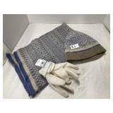 Lambï¿½s wool hat and scarf, Colombia gloves size S