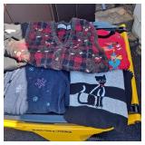 Assorted ladies size large and medium sweater