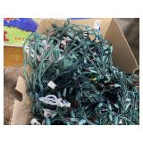 Box of Christmas lights