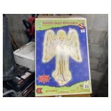 Illuminated nativity angel with lights, 33 inches